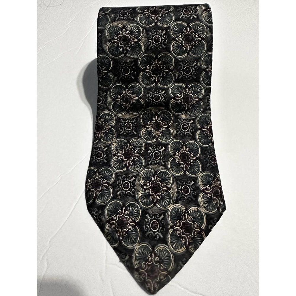 Mallory & Church  Brown Men Printed Tie 100% Silk